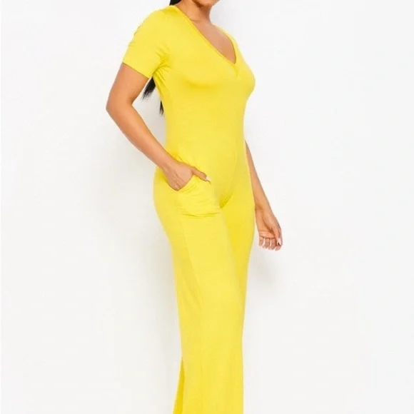 #81 Yellow Jumpsuit - Picture 3 of 4
